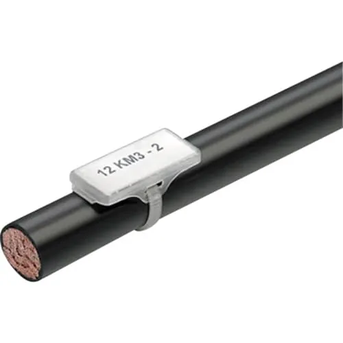 WKM Zeichenträger mit Kabelbinder, 43 x 18mm