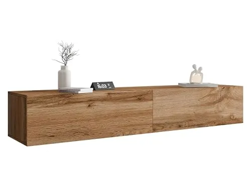 Mirjan24 Tv-Lowboard Eiche Wotan - TV-Lowboard aus Holzwerkstoff, modern und stylish, mit push-to-open Funktion für ein griffloses Design. Ideal für Ihr Wohnzimmer!