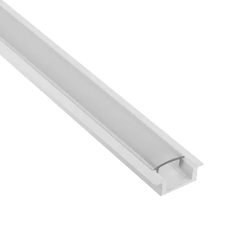 tktrading24 A25 LED Profil Schwarz mit Abdeckung - Premium Einbauprofil - 2m opal