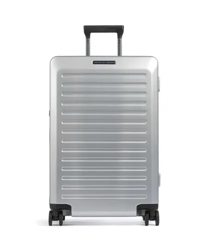 Porsche Design PD Voyager 4 Rollen Trolley M 69 cm - Silberfarben - Trolley in edlem Silber, ausgestattet mit 4 Rollen für müheloses Reisen und optimalen Komfort.