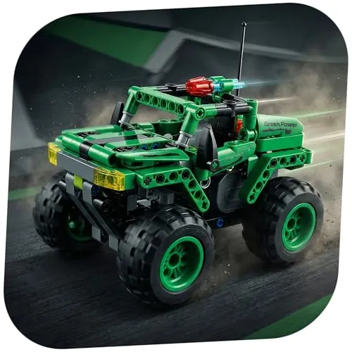 SUV Jeep-Auto aus CaDA Baustein-Set mit Rückziehfunktion, 16cm 184 tlg. Fahrzeug Steck-Bausatz DIY Pull-Back Motor Spielzeug, Geländewagen aus Klemmbausteinen, Pickup Technik-Bausatz Kinder Erwachsene