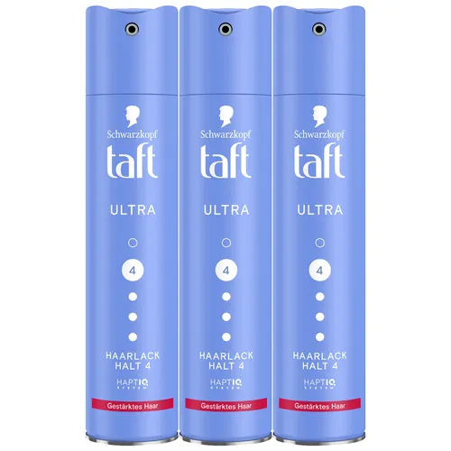 Drei Wetter Taft Haarlack Ultra 24h starker Halt 250ml 3er Pack - Hochwertiger Haarlack für starken Halt über 24 Stunden. Ideal für kreatives Hairstyling und zuverlässige Fixierung. Perfekt für den täglichen Einsatz.