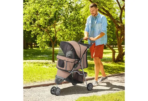 PawHut Hundewagen Buggy für Hunde und Katzen