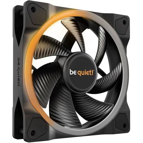 be quiet! LIGHT WINGS 120mm PWM Gehäuselüfter - Leiser, leistungsstarker Kühlventilator mit 18 ARGB LEDs und geräuschoptimierten Lüfterblättern