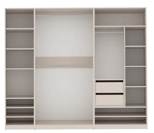 Marmex Möbel Garderobenschrank TRES F - Garderobenschrank mit großzügigem Stauraum, ideal für Kleidung zum Aufhängen und Falten, modernes Design für jede Wohnung.