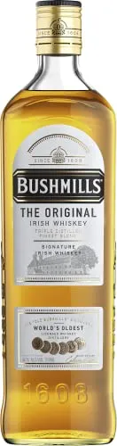 Bushmills Original Irish Whiskey 0,7 l – Dreifach destillierter Finest Blend aus Irland - Erleben Sie den Bushmills Original Irish Whiskey, dreifach destilliert und mit fruchtigen Aromen. Ideal zum pur genießen oder für edle Cocktails. Aus der ältesten lizenzierten Whiskey-Destille der Welt.