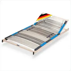 CUBEsleep Pure Eco 7-Zonen Lattenrost 80 x 200 cm - Hochwertiger 7-Zonen Lattenrost mit verstellbarem Kopfteil für individuellen Schlafkomfort. Ergonomische Schulterzone und flexible Kautschukkappen sorgen für eine angenehme Nachtruhe und verzichten auf störende Geräusche.