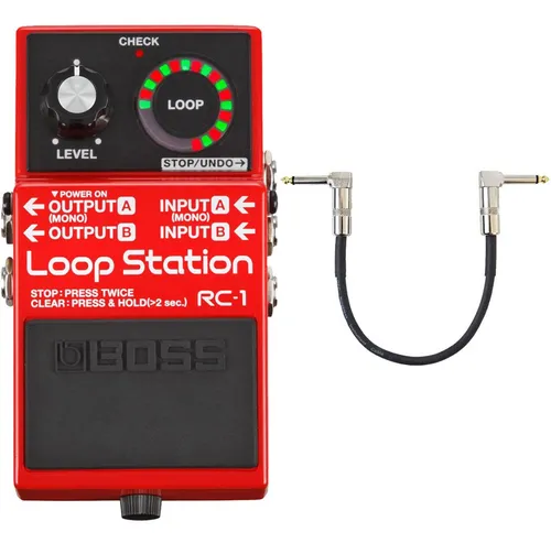Boss by Roland E-Gitarre Boss RC-1 Loop Station Looper-Pedal mit Patchkabel