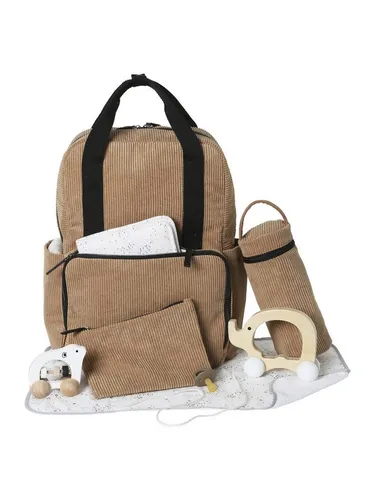 vertbaudet Wickeltasche Wickelrucksack TRAVEL in braun von vertbaudet