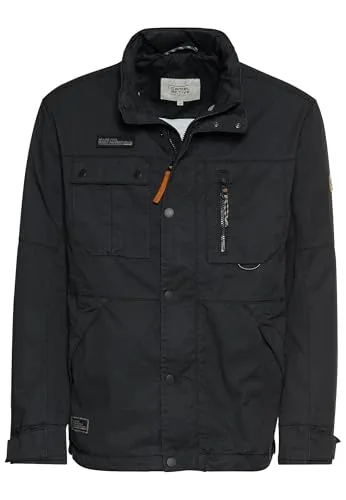 camel active Herren Blouson im Fieldjacket-Stil Dunkelblau - Funktionsjacke mit mehreren praktischen Taschen und versteckter Kapuze, ideal für aktive Männer, die Stil und Funktionalität schätzen.