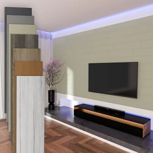 Hexim Wanddekoobjekt Palomino - MDF Wandpaneele für stilvolle Wandverkleidung - Moderne MDF Wandpaneele zur individuellen Raumgestaltung. Leicht zu montieren mit HexPro P63 Montagekleber. Ideal für eine ansprechende Optik und verbesserte Akustik im Innenbereich.