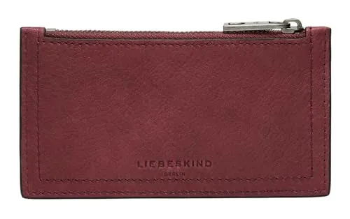 Liebeskind Berlin New Wallet XS LOU 2 3D LEATHER, berry - Damen-Geldbörsen mit einzigartigem 3D-Leder-Design, kompakt und stilvoll für jeden Anlass.