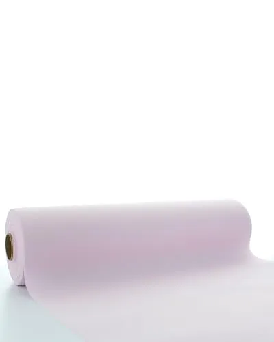 Sovie Horeca Linclass Airlaid Tischläufer Hellrosa - 40cm x 24m - Einfarbiger Einmal-Tischläufer - Perforierung alle 120cm - Ideal für Dekorationen