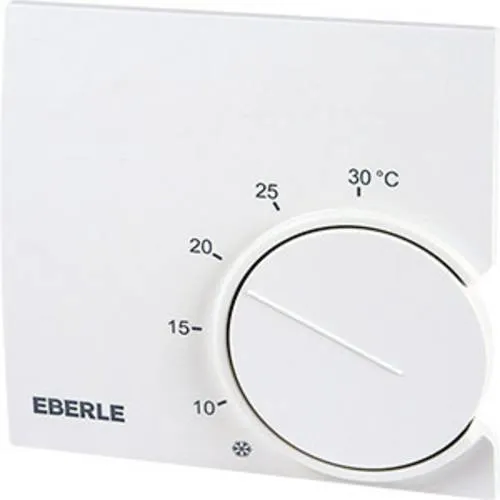 Eberle RTR 9722 Raumthermostat Aufputz Heizen/Kühlen - Thermostat für Wandmontage, ideal zur Regelung von Heiz- und Kühlsystemen. Bietet hohe Präzision und Zuverlässigkeit mit Bimetall-Technik. Perfekt für effizientes Raumklima.