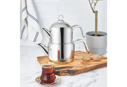 Kaffee- & Teekannen Silber von Karaca