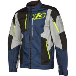 Klim Dakar Motorrad Textiljacke S, weiß-blau-gelb