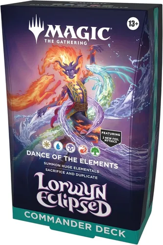 Lorwyn Eclipsed - Dance of the Elements Commander Deck - Erlebe taktische Kämpfe mit dem Magic: The Gathering Commander Deck, inklusive strategischen Karten für spannende Duelle. Ideal für Sammler und Spieler!