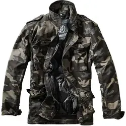 Brandit M65 Classic Jacket - Dark Camo, Größe: 7XL - Funktionsjacke im klassischen US Feldjacken-Stil, aus pflegeleichtem und robustem Material, mit ausknöpfbarem Innenfutter und viel Stauraum durch mehrere Taschen.