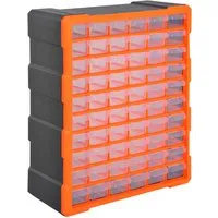 DURHAND OrganizersAndStorage PP-kunststoff - Werkstatteinrichtung mit 60 Fächern für optimale Ordnung, ideal zur schnellen Auffindbarkeit von Schrauben und Nägeln. Robuster Polypropylen Kunststoff sorgt für Langlebigkeit.
