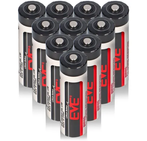 10x EVE ER14505 AA Lithium-Thionylchlorid Batterie 3,6V - Batterien & Akkus - Hochleistungs Lithium-Thionylchlorid Batterie mit 2700mAh Kapazität, ideal für langlebige Anwendungen und hohe Energieanforderungen.