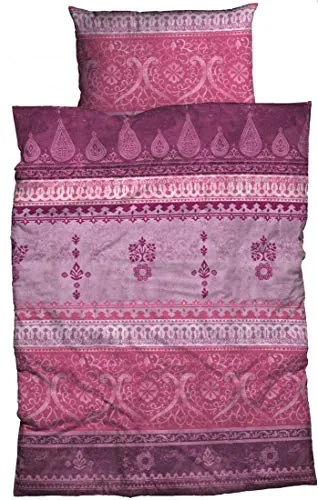 Produktbild sister s. Biber Bettwäsche Indi 135 cm x 200 cm Beere-pink