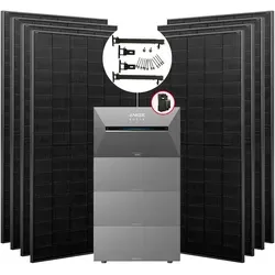 Anker SOLIX Solarbank 3 Pro 3560W Balkonkraftwerk mit Smart Meter, BP2700 optional 2.68kWh bis 10.72kWh, IP65mit 3x BP2700 (Flachdach)