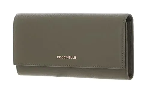 Coccinelle Metallic Soft Wallet Laurel Green