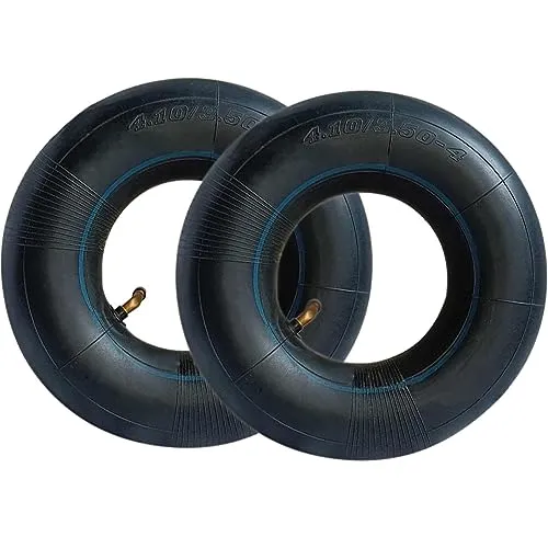Stück Schlauch für Schubkarrenrad 4.10/3.50-4 mit TR87 Ventil Ersatzschlauch für Luftrad mit Autoventil gerade Schiebekarre Innenschlauch Schubkarre 2