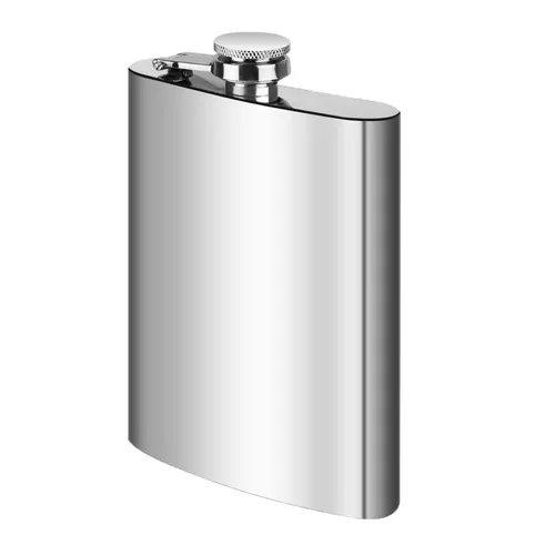 Edelstahl Flachmann Taschenflasche Schnapsfläschchen Getränkebehälter 250 ml