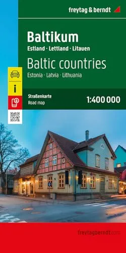 Baltikum, Straßenkarte 1:400.000, freytag & berndt: Baltische Staaten, Estland - Lettland - Litauen (freytag & berndt Auto + Freizeitkarten)