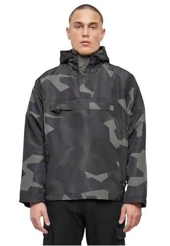 Brandit Windbreaker M90 darkca, Größe M - Funktionsjacke, atmungsaktiv, wind- und wasserabweisend mit integriertem Fleece-Futter für hohen Tragekomfort und praktischen seitlichem Reißverschluss.