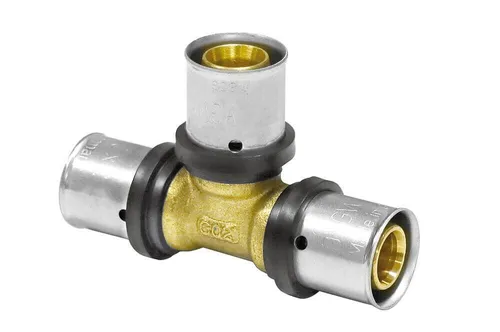 Environ Solarmodul-Halterung Pipetec Pressfitting Mehrschichtverbundrohr TH U T-Stück 16 / 20 / 26