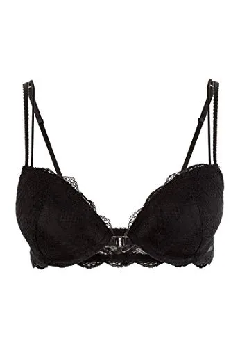Lascana Damen Push-up-BH aus Spitze mit Vorderverschluss - Eleganter Push-up-BH mit praktischem Vorderverschluss. Zarte Spitze und herausnehmbare Kissen für ein individuelles Dekolleté. Verstellbare Träger für perfekten Sitz. Ideal für jeden Anlass.