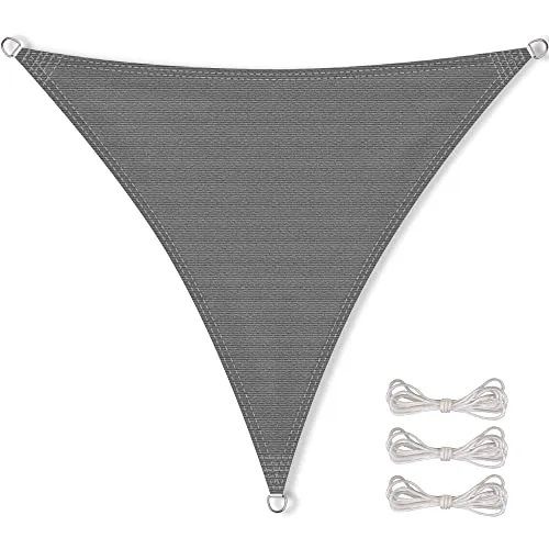 CelinaSun Sonnensegel 3x3m Premium HDPE in grau von CelinaSun