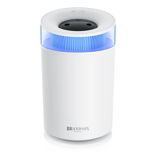 Brandson Luftbefeuchter Aroma Diffuser 2,5 L - Luftbefeuchter mit 2 schaltbaren Dampfausgängen und 7-farbigem Stimmungslicht für eine entspannende Atmosphäre in Wohn- und Schlafzimmer.