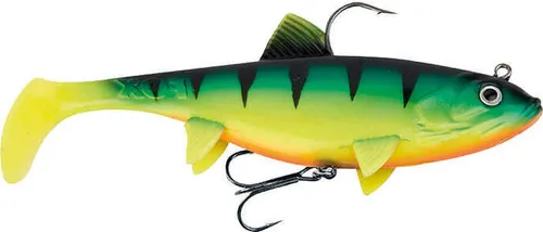 Fox Rage Replicant wobble - Gummifisch Swimbait, Farbe:UV Firetiger, Länge / Gewicht:14cm - 55g