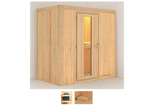 Karibu Sauna Vada, 196 x 118 x 198 cm, ohne Ofen