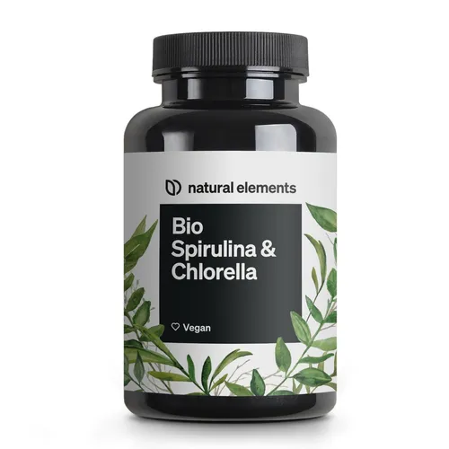 Bio Spirulina & Chlorella Presslinge – 500 Tabletten - Nahrungsergänzungsmittel, 100% rein & natürlich, vegan, zertifiziert Bio und laborgeprüft – ideal für eine gesunde Ernährung ohne Zusätze.