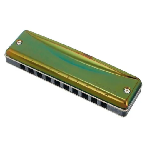 Suzuki C-20 Olive F Mundharmonika - Mundharmonika in F-Stimmung mit robustem Klang und ideal für Blues und moderne Techniken. Inklusive Etui, perfekt für Musiker, die Wert auf Spielbarkeit legen.