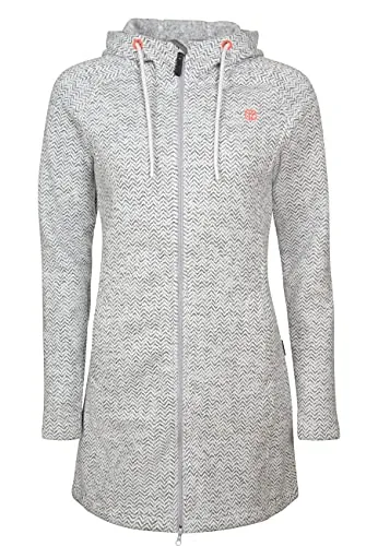 ELKLINE Damen Fleecemantel Durchgewärmt 2014088, Farbe:weiß, Größe:40