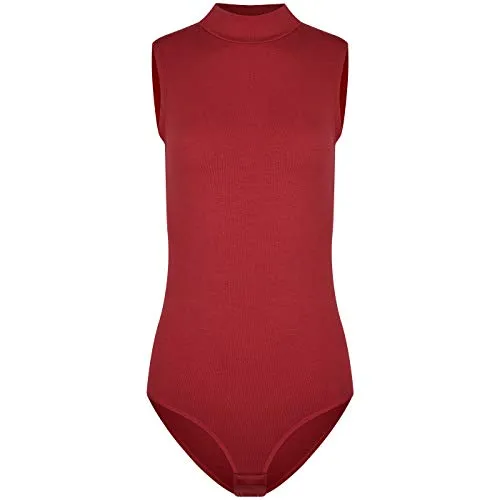 Evoni Body ohne Ärmeln mit Halbkragen bordeaux XL