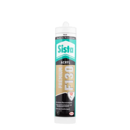 Sista F130 Premium Acryl 300ml weiß, Acryldichtstoff, Maler Acryl, Fugendichtmas