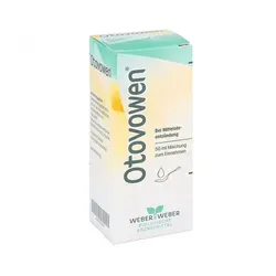 Otovowen 50 ML - Homöopathisches Arzneimittel bei Mittelohrentzündung, lindert Beschwerden bei Schnupfen und Ohrenschmerzen. Ideal für eine sanfte Behandlung ohne Verschreibung.