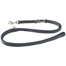 Wolters Hundeleine Professional Führleine, grau, 200 m - Hundeleinen, 3-fach verstellbar und ideal für Hundetraining; langlebig aus Nylon, waschbar bei 30 Grad, für optimale Pflege.