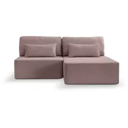 Mid.you Ecksofa Amsterix - Altrosa, 4-Sitzer mit Schlaffunktion - Stylisches Ecksofa Amsterix in Altrosa, L-Form, 213x158 cm. Ideal für dein Wohnzimmer, bietet eine komfortable Schlaffunktion und ist aus nachhaltigen Materialien gefertigt. Perfekt für entspannte Abende!
