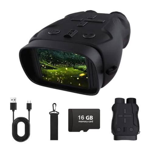 Nvgfelis Kinder Kamera & Nachtsichtgerät Set für Jungen und Mädchen, Digitalkamera mit Nachtsichtbrille, Fernglas mit 16GB SD Karte, Outdoor Spielzeug & Geschenk für Geburtstag, Weihnachten, Ostern