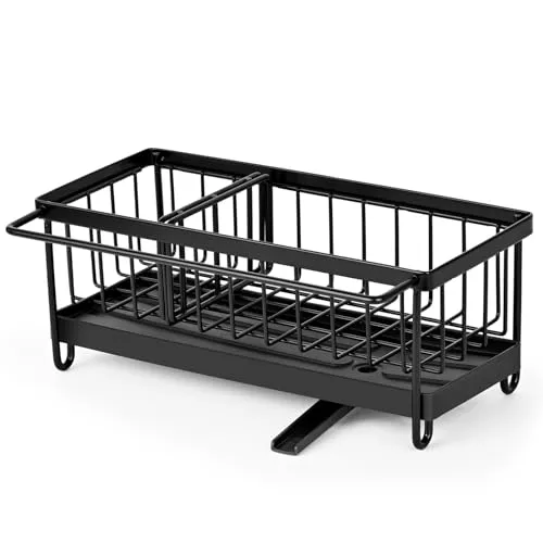 Zoutpy Lappen Halterung Edelstahl Spülbecken Organizer Badezimmer Caddy
