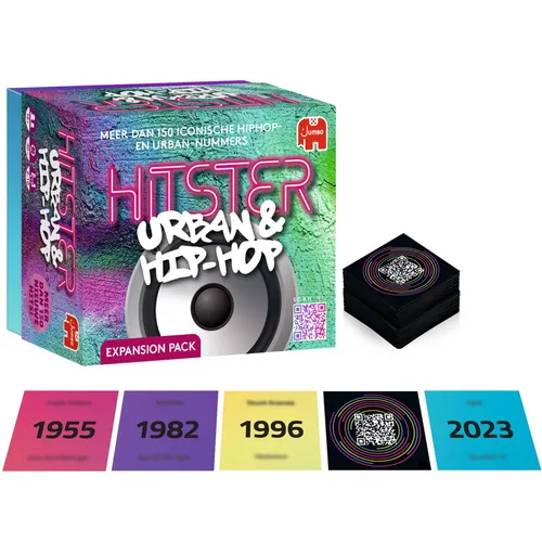 Hitster Uitbreidingsset, Urban & Hip Hop – Muziek Partygame voor Volwassenen, Ka
