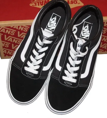 Produktbild Vans Ward Platform Sneaker Damen in Schwarz-Weiß, Größe 38