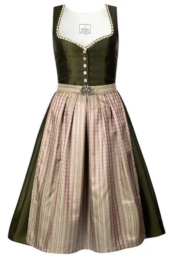 Edelnice Designer Midi Dirndl Adele in grün von Edelnice Trachtenmode